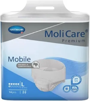 Molicare Mobile Protective Underwear, Large - 56/Case