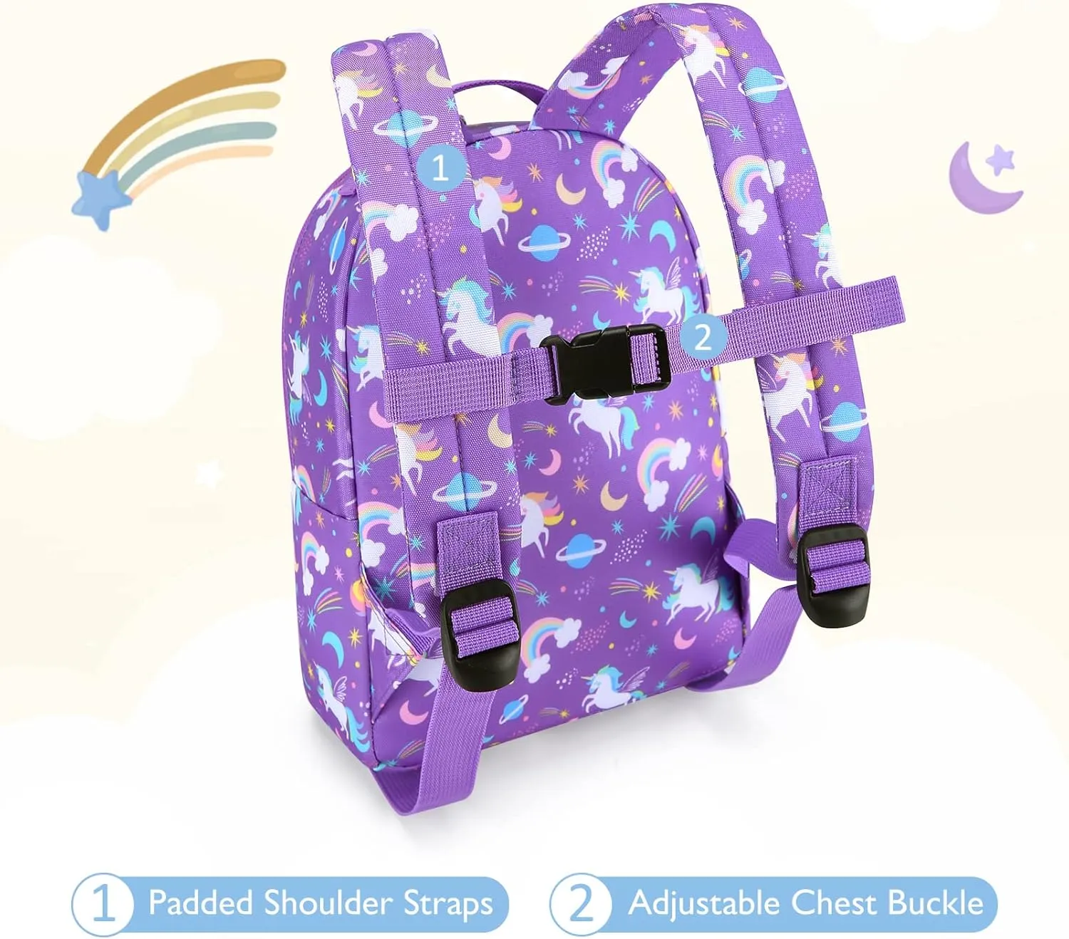 mommore Fashion Toddler Backpack Travel Kids Backpack with Small Toddler Leash Baby Bag
