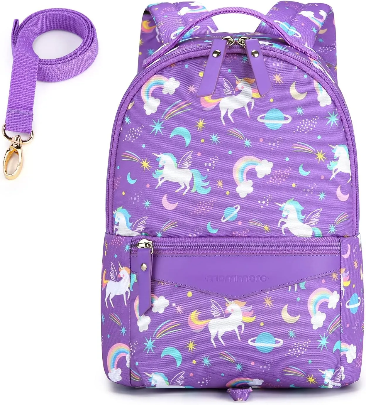mommore Fashion Toddler Backpack Travel Kids Backpack with Small Toddler Leash Baby Bag