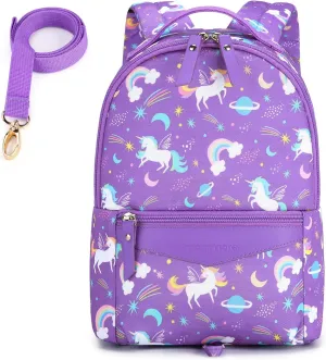 mommore Fashion Toddler Backpack Travel Kids Backpack with Small Toddler Leash Baby Bag