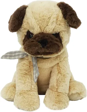 MON AMI Perceval The Pug Dog Stuffed Animal – 12”, Hand Crafted & Soft Cuddly Dog Plush Toy for Little Boys, Girls & Kids of All Ages