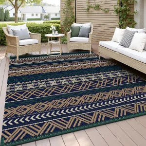 MontVoo Outdoor Rug Carpet Waterproof-Patio Rug Mat 6x9 Reversible RV Camping Rug Picnic Mat Plastic Straw Outside Rug for Balcony Porch Deck Beach-Boho Outdoor Area Rug for Patio Decor Colorful