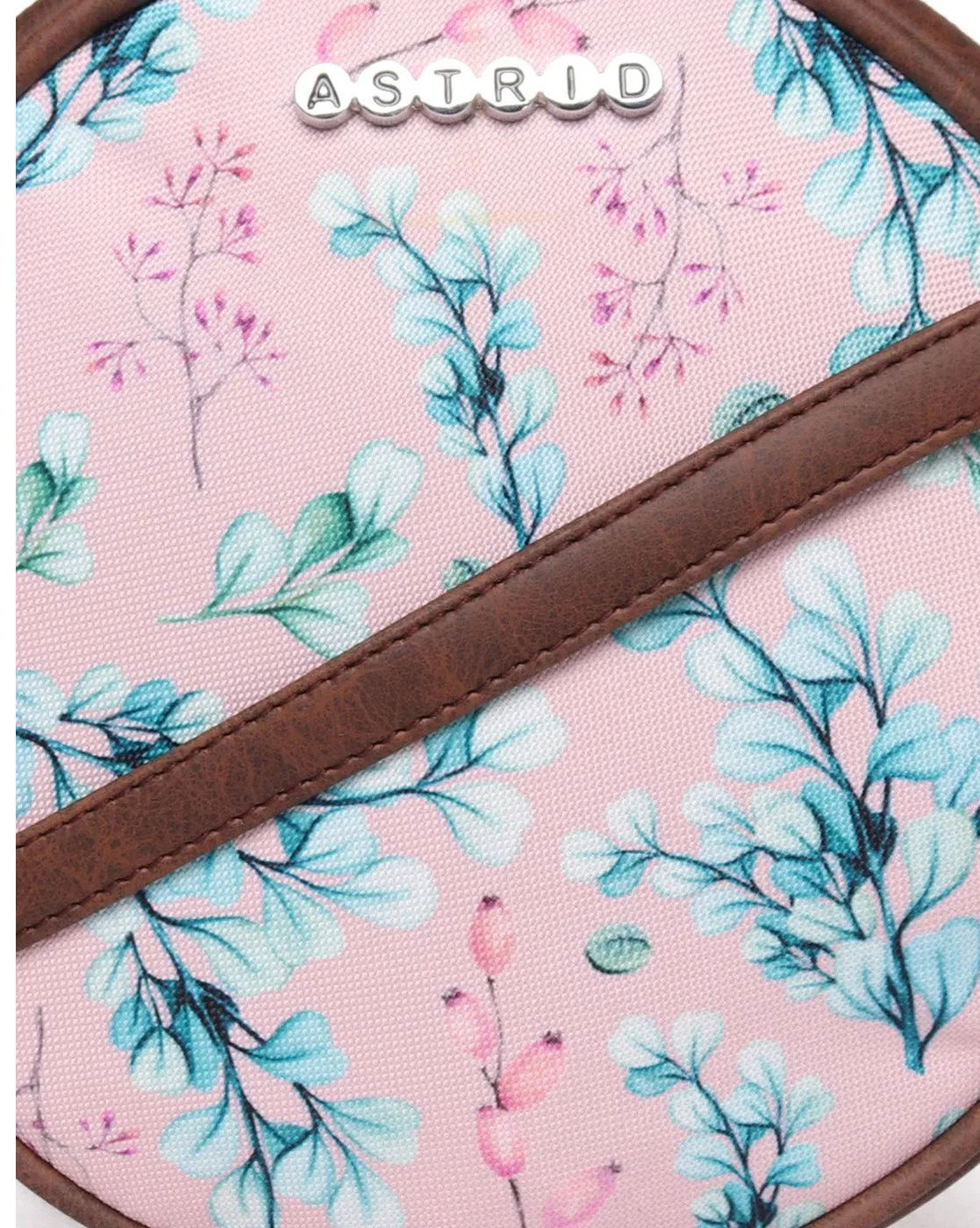 Multi Color Flower Print Womens Sling Bag Medium Size