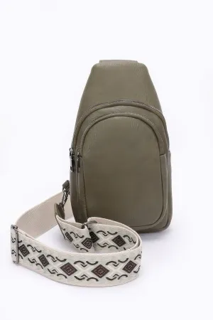 Multi-Color Strap Sling Bag
