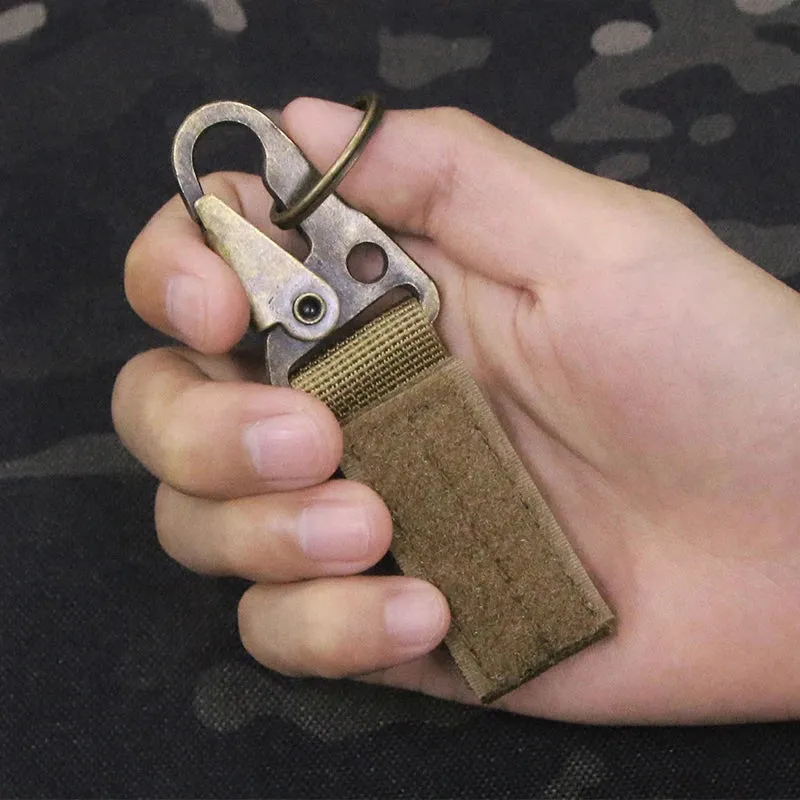 Multi-functional Tactical Carabiner Keychain for Outdoor Adventures