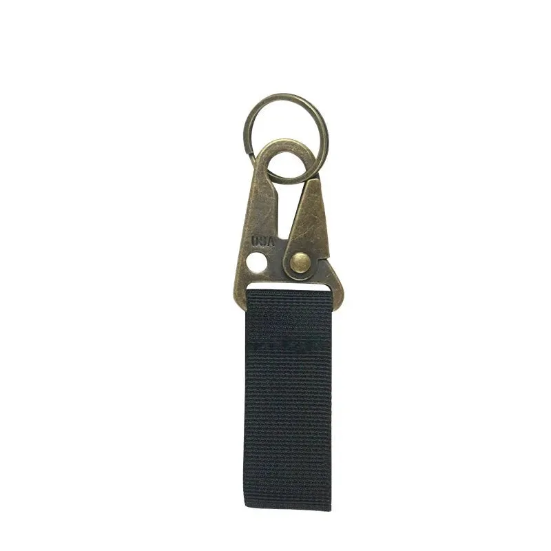 Multi-functional Tactical Carabiner Keychain for Outdoor Adventures