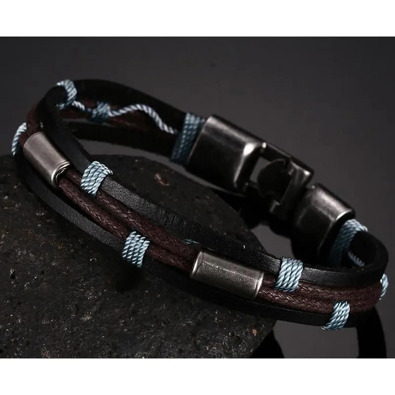 Multi-layer Braided Wrap Bracelets
