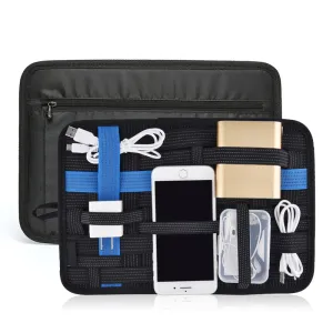 Multipurpose Travel Cord Elastic USB Bag for Electronic USB Phone Adapter Hard Disk Gadget
