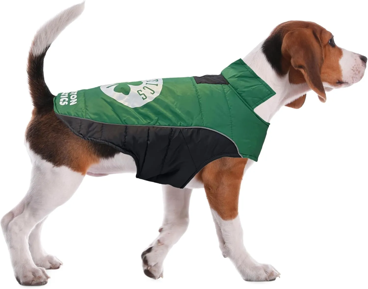 NBA Boston Celtics Puffer Vest for Dogs & Cats, Size Small. Warm, Cozy, and Waterproof Dog Coat, for Small and Large Dogs/Cats. Best NBA Licensed PET Warming Sports Jacket