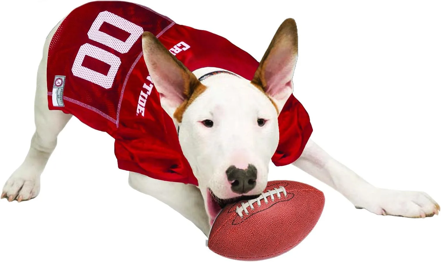 NCAA College Alabama Crimson Tide Mesh Jersey for Dogs & Cats, XXX-Large. Licensed Big Dog Jersey with Your Favorite Football/Basketball College Team