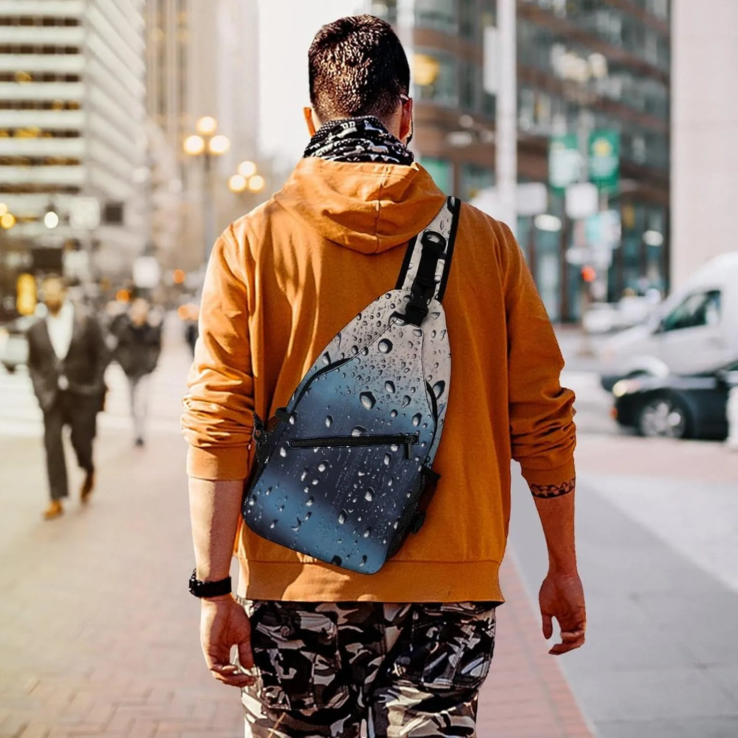 New Year Tiger Logo Design Crossbody Sling Bag, Travel Backpack, Hiking Sling Bags, Chest Bag, Shoulder Bags, Daypack