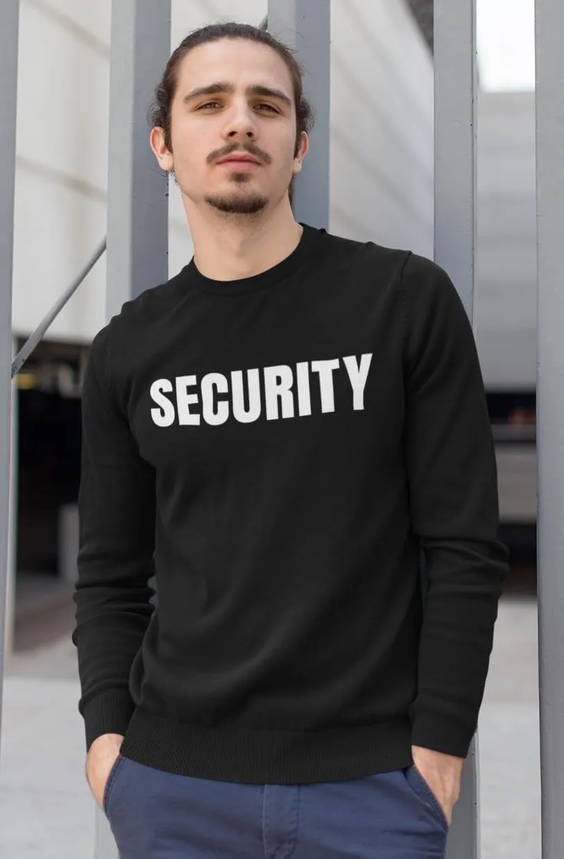 New York Fashion Police Security Guard Bouncer Event Party Safety Staff Sweatshirt Front & Back Print