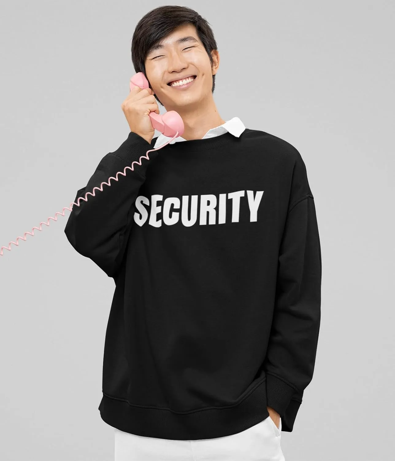 New York Fashion Police Security Guard Bouncer Event Party Safety Staff Sweatshirt Front & Back Print