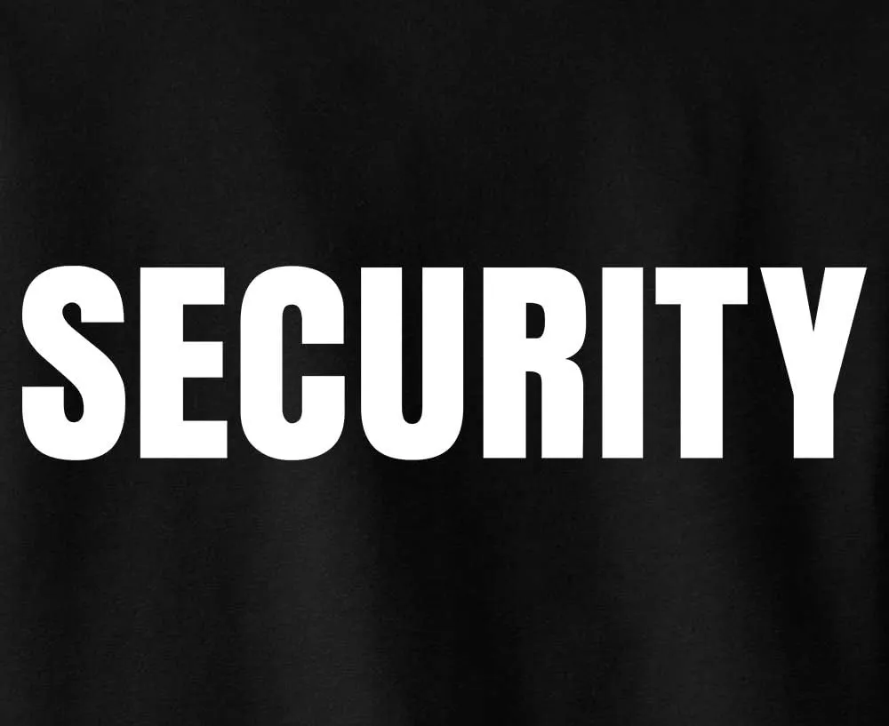 New York Fashion Police Security Guard Bouncer Event Party Safety Staff Sweatshirt Front & Back Print