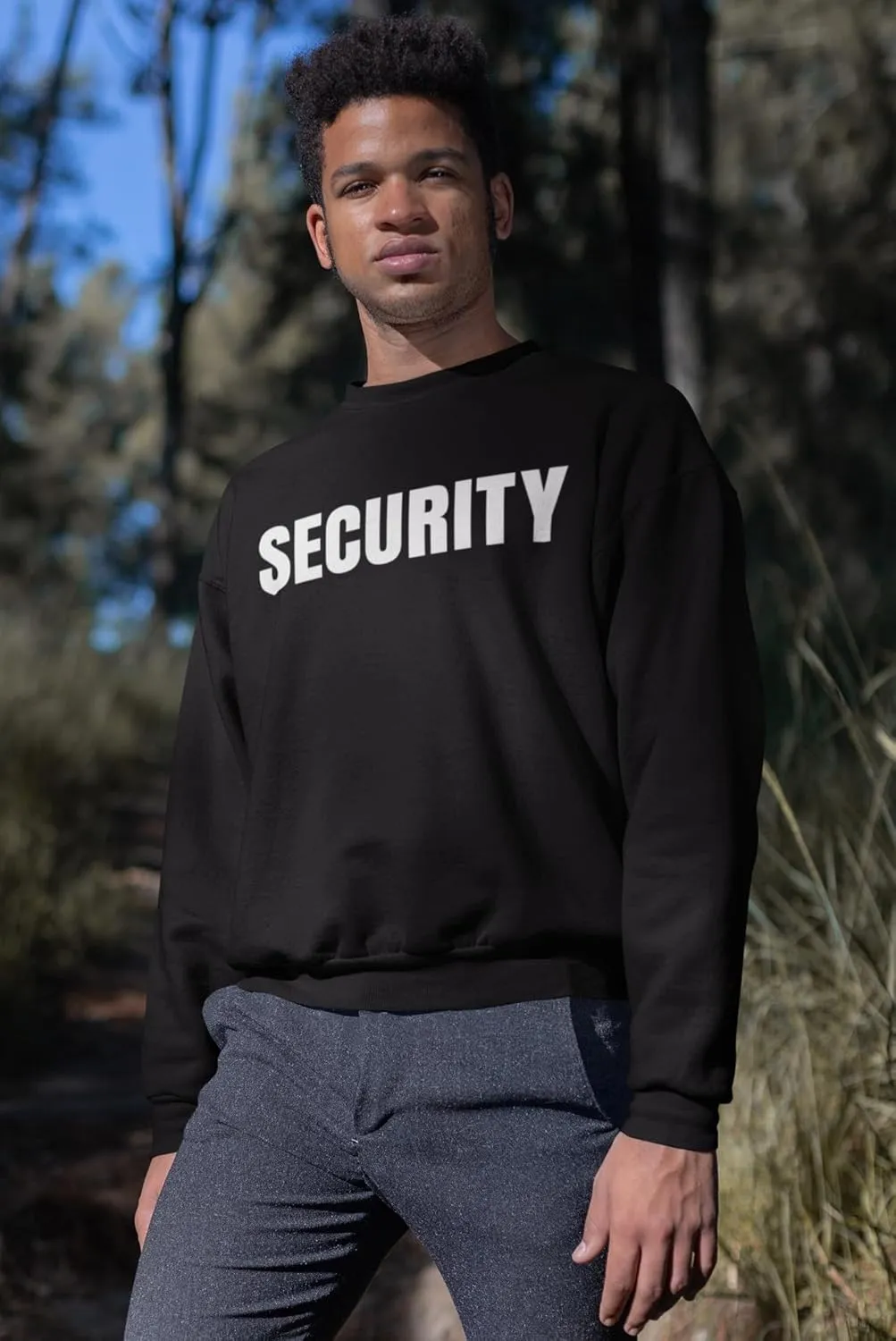 New York Fashion Police Security Guard Bouncer Event Party Safety Staff Sweatshirt Front & Back Print