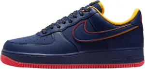 Nike Air Force 1 '07 LV8 Men's Shoes (HV5752-410, Midnight Navy/Light Crimson/University Gold/Blue Void)