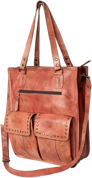 Nmbg111E Tote Vintage Handmade Genuine Cowhide Leather Women Bag Western Handbag Purse