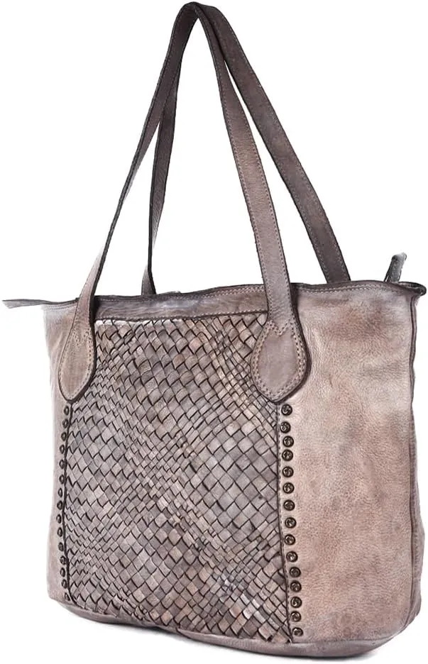 Nmbgm103E Tote Vintage Handmade Genuine Cowhide Leather Women Bag Western Handbag Purse