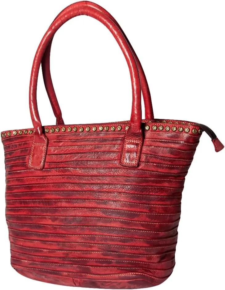 Nmbgm104D Tote Vintage Handmade Genuine Cowhide Leather Women Bag Western Handbag Purse
