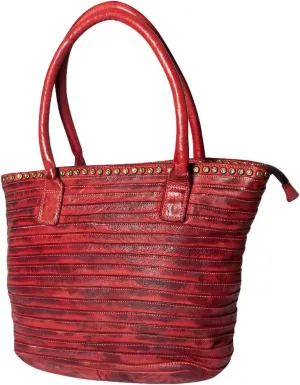 Nmbgm104D Tote Vintage Handmade Genuine Cowhide Leather Women Bag Western Handbag Purse