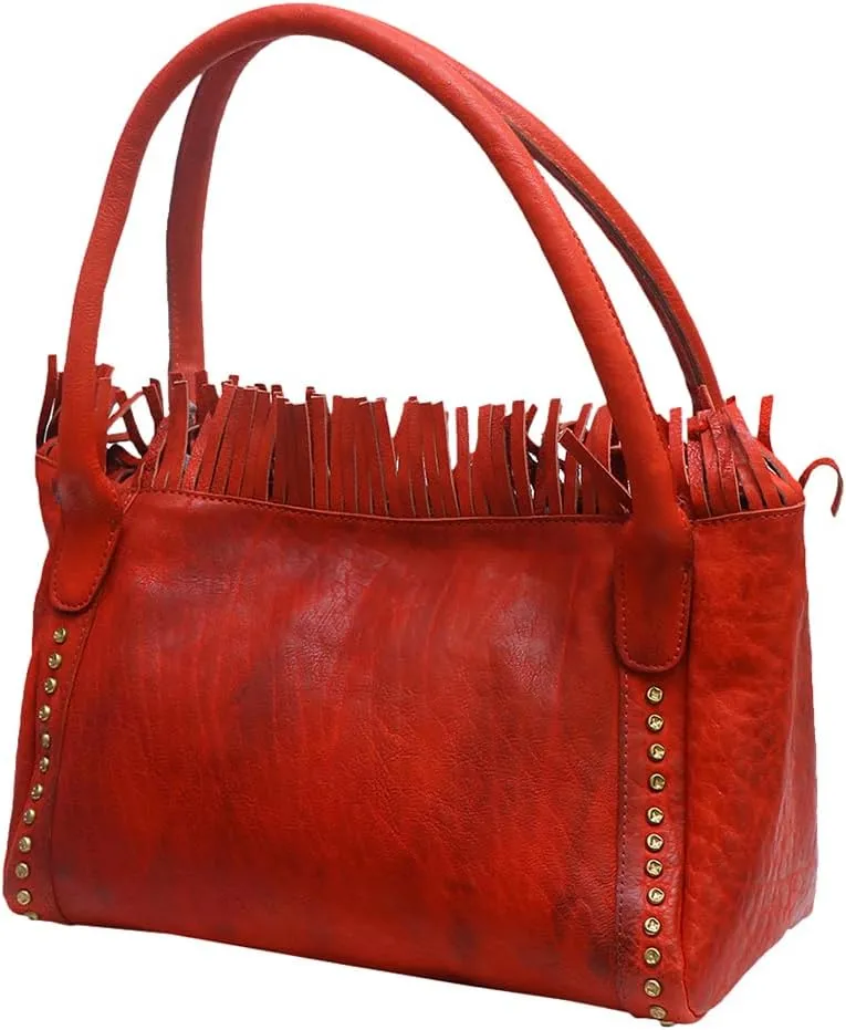 Nmbgm110C Tote Vintage Handmade Genuine Cowhide Leather Women Bag Western Handbag Purse