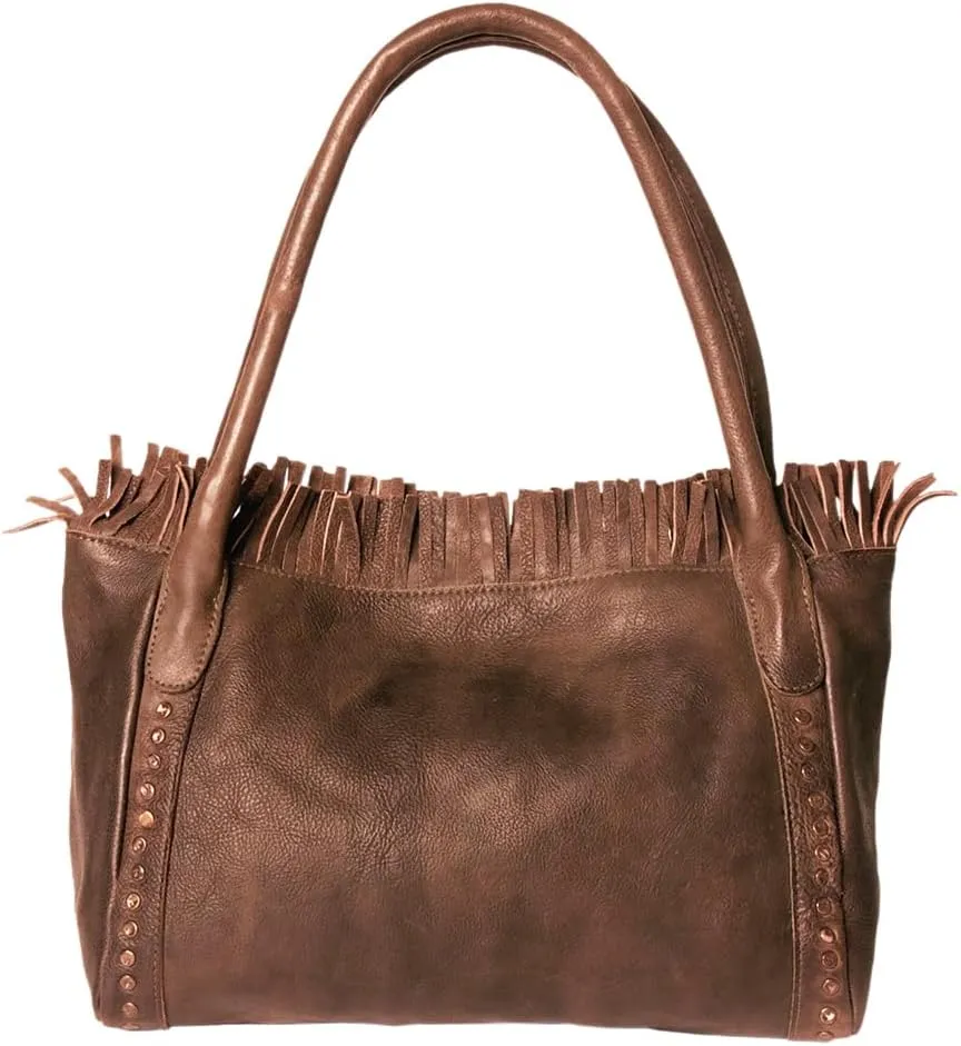 Nmbgm110G Tote Vintage Handmade Genuine Cowhide Leather Women Bag Western Handbag Purse