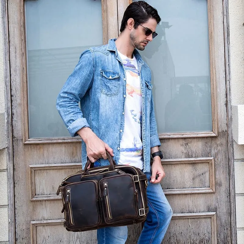 Only available now Dublin Priority shipping Leather Backpack 2-in-1 Briefcase