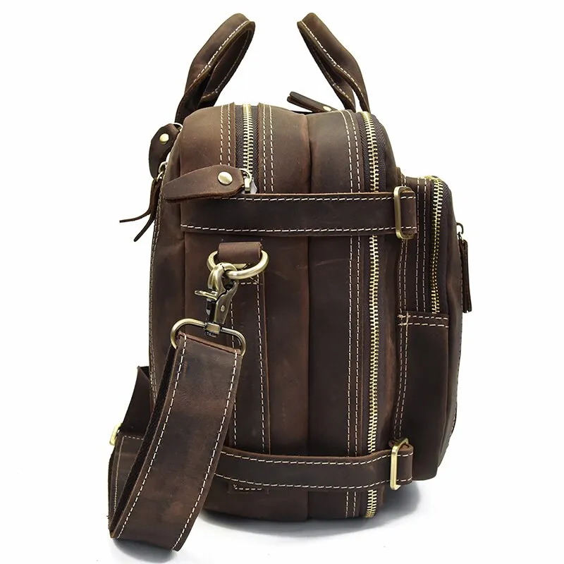 Only available now Dublin Priority shipping Leather Backpack 2-in-1 Briefcase