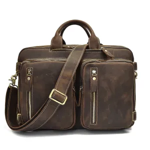 Only available now Dublin Priority shipping Leather Backpack 2-in-1 Briefcase