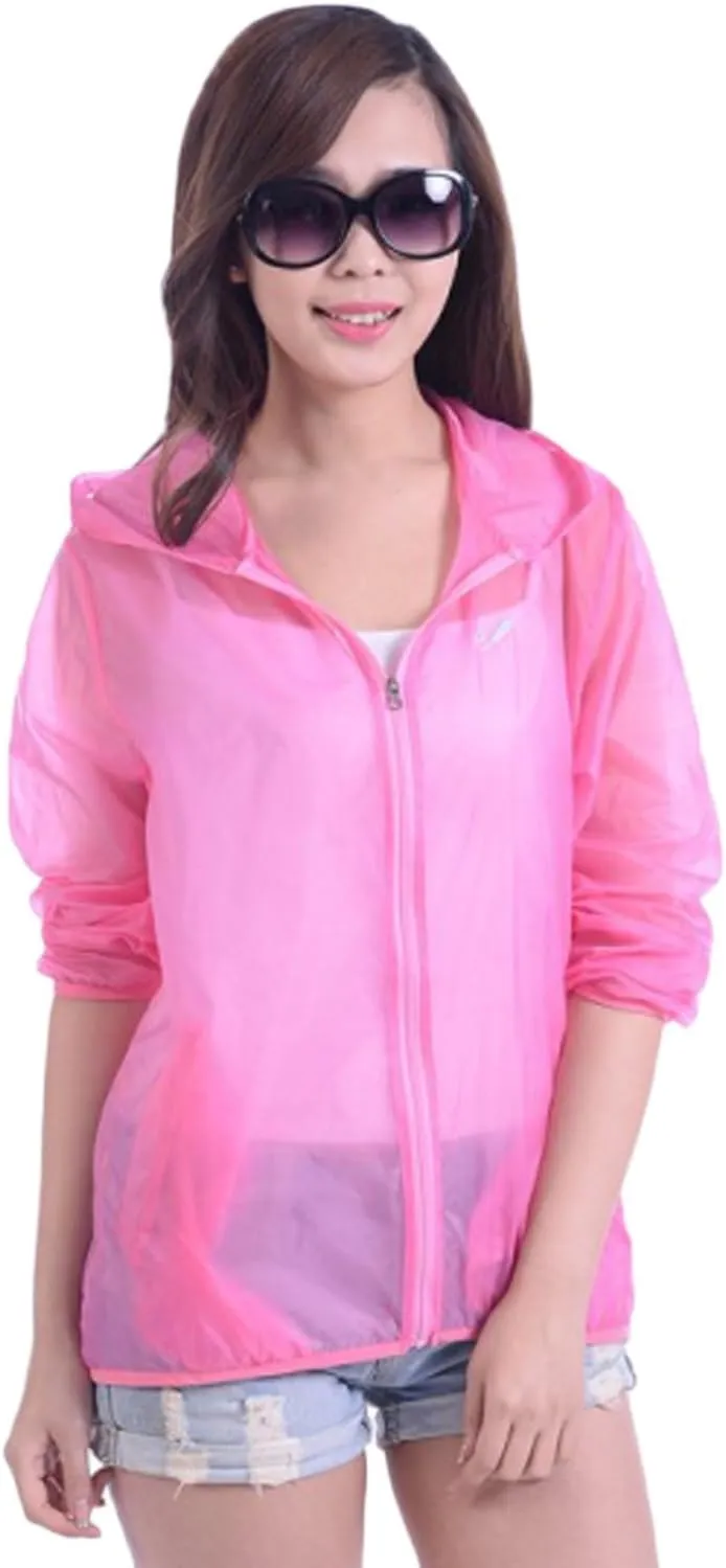 Only Faith Unisex Summer Ultra Thin Transparent Anti UV Breathable Quick Dry Clothing