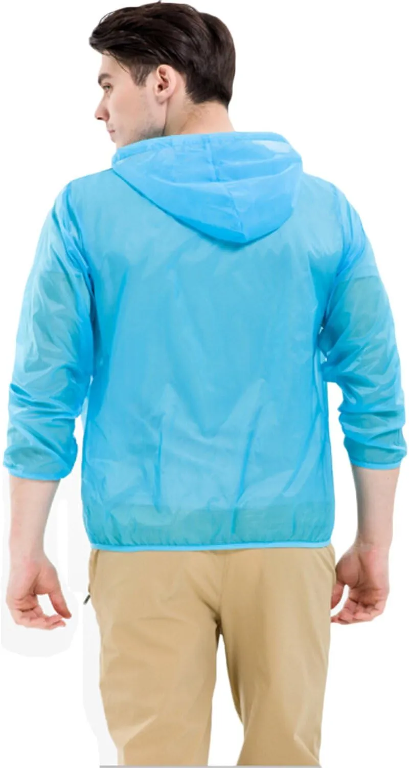 Only Faith Unisex Summer Ultra Thin Transparent Anti UV Breathable Quick Dry Clothing