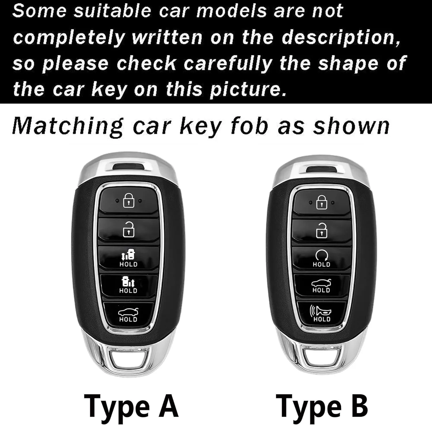 ontto Leather Key Case Shell Compatible with Hyundai 5 Buttons Key Remote Intelligent Key Cover Metal Key Fob Protector for Elantra Grandeur Accent Solaris Sonata Palisade Kona Creta I20 I30 Brown