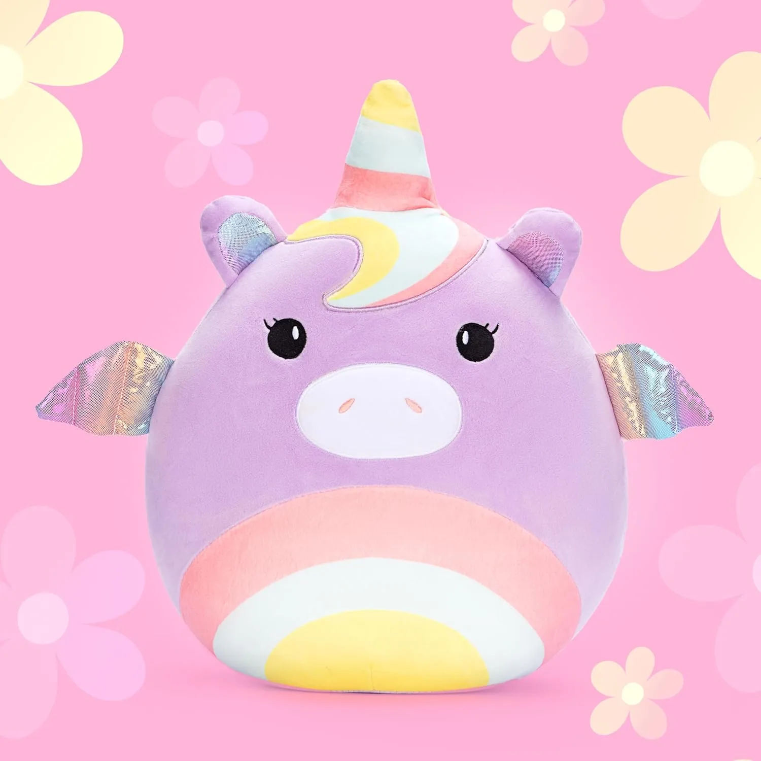 Original 14-Inch Large Unicorn Plush Stuffed Animal Toys,Big Size Cute Soft Kawaii Hugging Cuddle Huggable Plushie,Gift for Kids Girls Boys