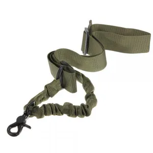 Outdoor Adjustable Bungee Single One Point Sling Elastic Belt Strap Rope Cord with Buckle Army Green