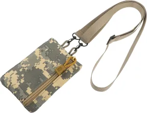 Outdoor Running Waist Bag Multi Functional Gadget Pouch Coin Card Purse Space Saving Waist Pack for Travel Hiking Sports Camouflage