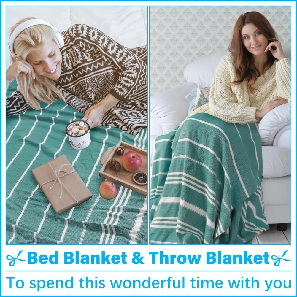 Oversized Turkish Beach Towel Blanket XXL Cotton Sandproof Towels Boho Woven Extra Large Big Sand Free Giant Throw Thick Blankets Huge Quilt XL Picnic Camping Necessities Cloud For Adult Gifts