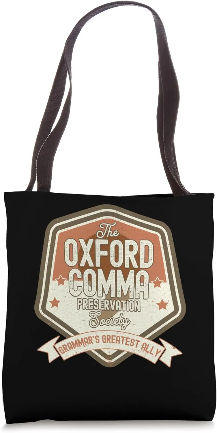 Oxford Comma Preservation Society Oxford Team Tote Bag