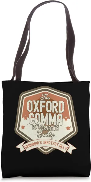 Oxford Comma Preservation Society Oxford Team Tote Bag