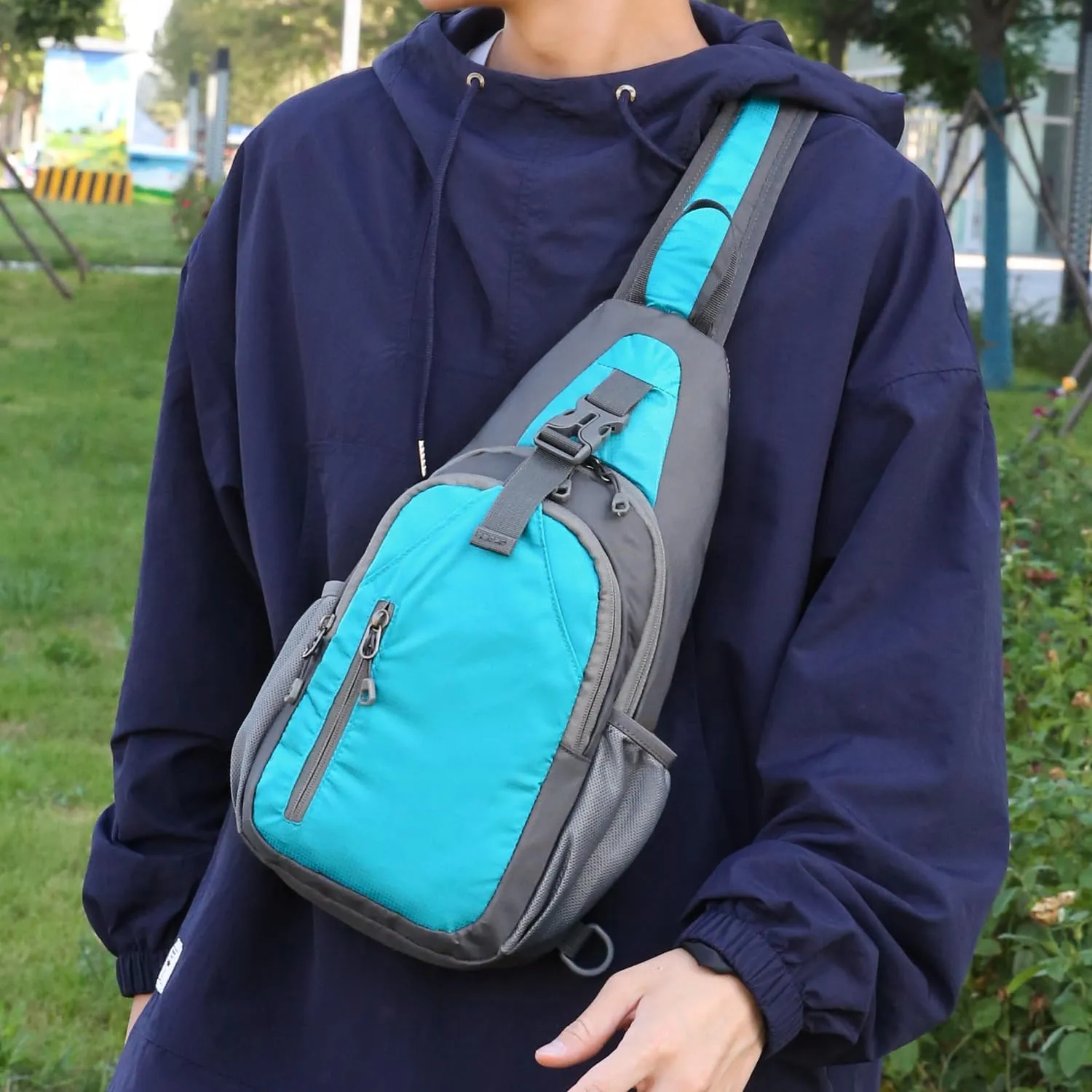 Oxford Sling Bag Backpack Crossbody Chest Pack for Men Women