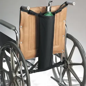 Oxygen Tank Holder, Oxygen Bottle Storage Bag, for Wheelchair - E Cylinder Transport Bag Adjustable Straps Easy to Clean, Heavy Duty, Waterproof Standard Wheelchair