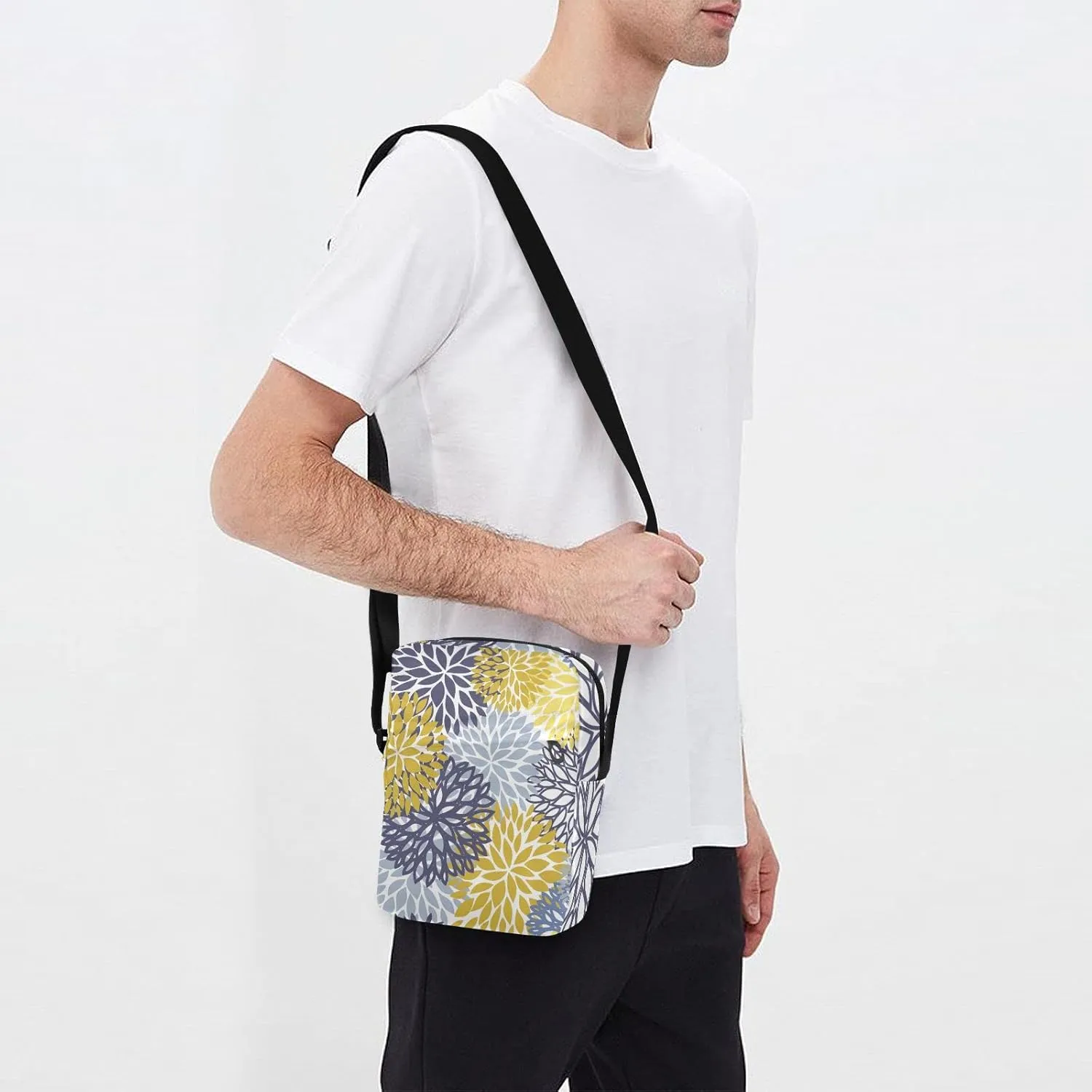 Oyihfvs Messenger Bag, Men's Crossbody Bag, Women's Crossbody Bag with Adjustable Strap