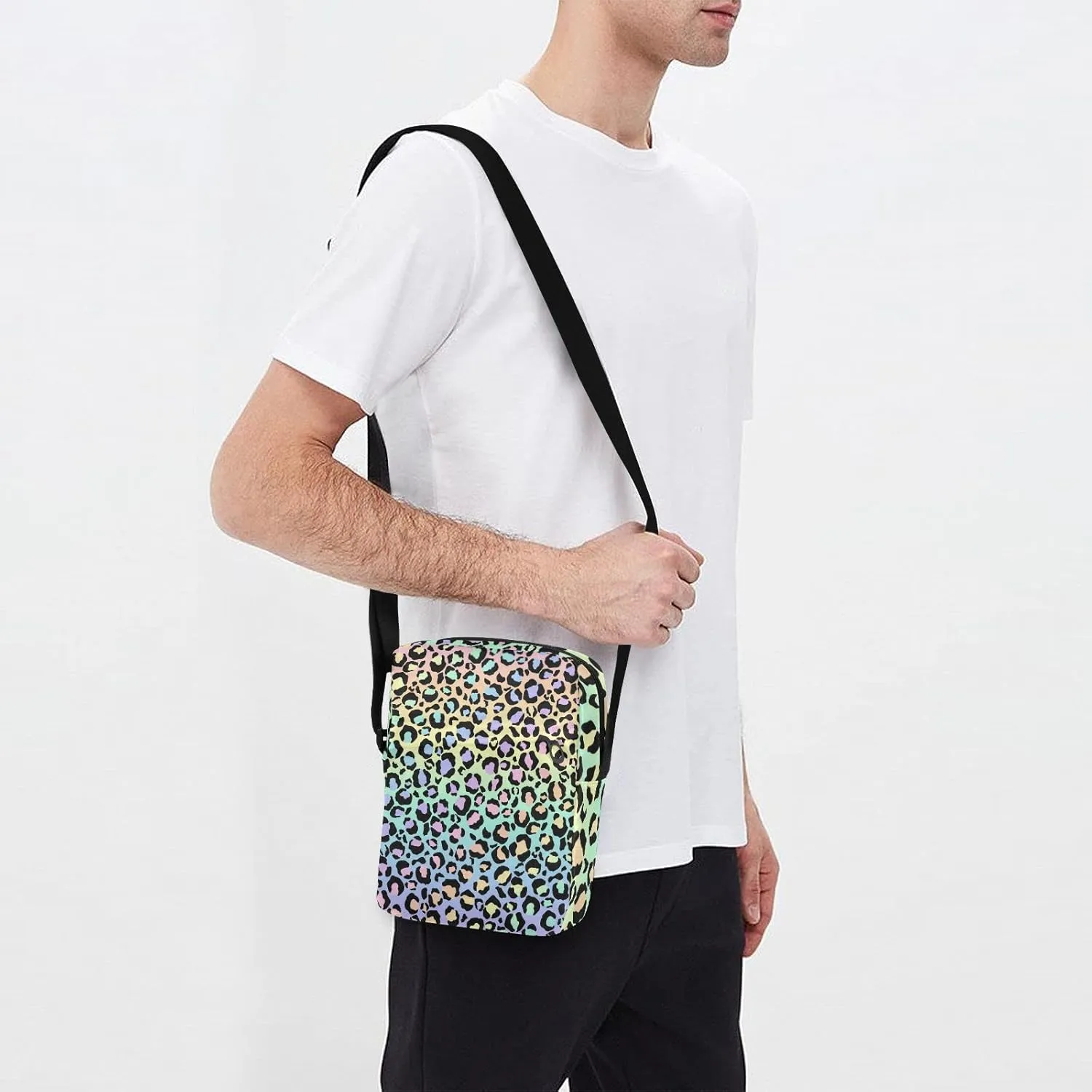 Oyihfvs Messenger Bag, Men's Crossbody Bag, Women's Crossbody Bag with Adjustable Strap