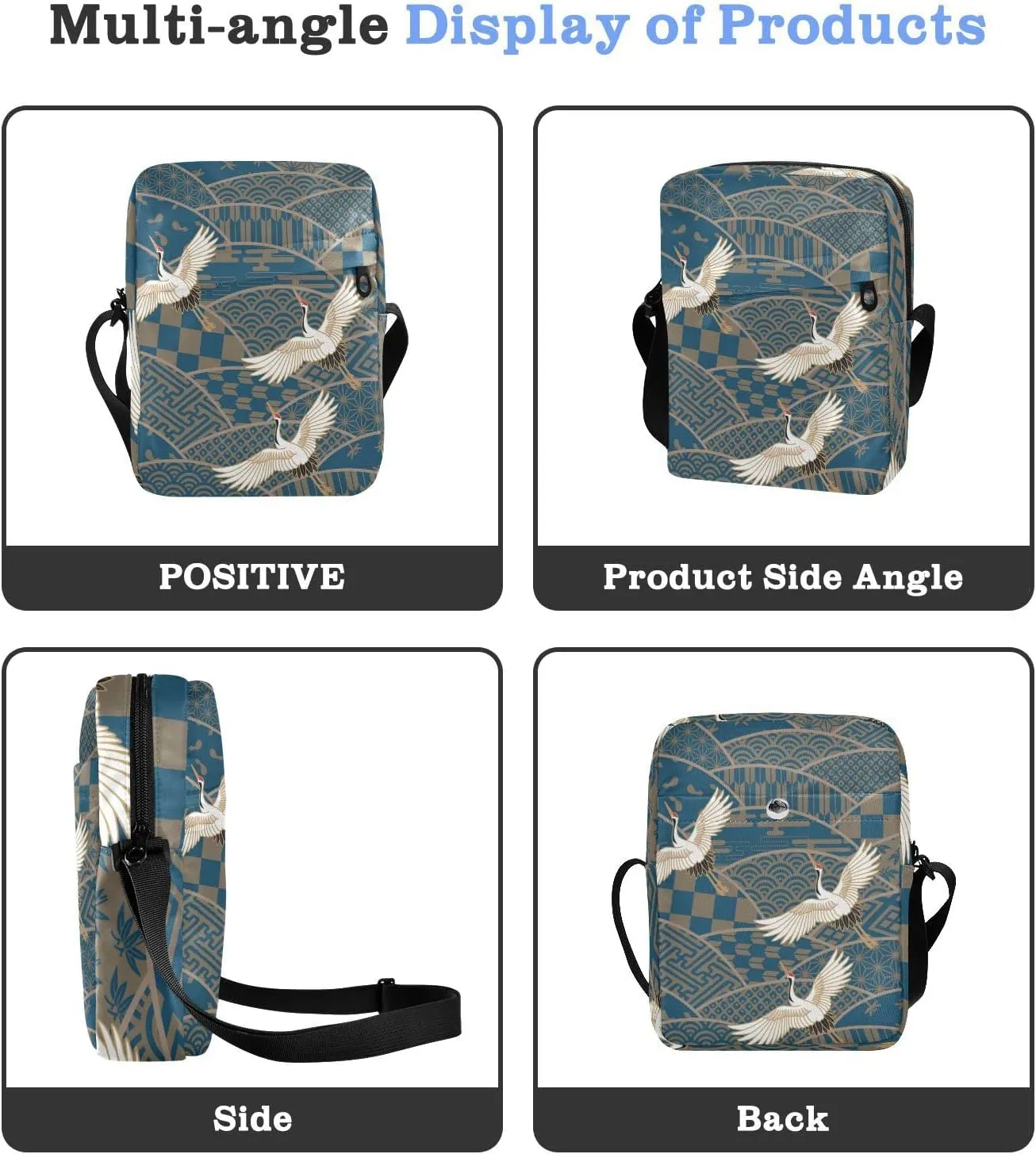 Oyihfvs Messenger Bag, Men's Crossbody Bag, Women's Crossbody Bag with Adjustable Strap