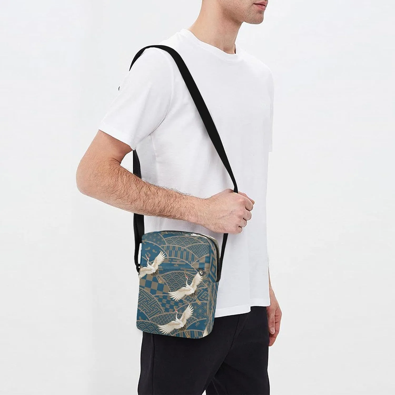 Oyihfvs Messenger Bag, Men's Crossbody Bag, Women's Crossbody Bag with Adjustable Strap