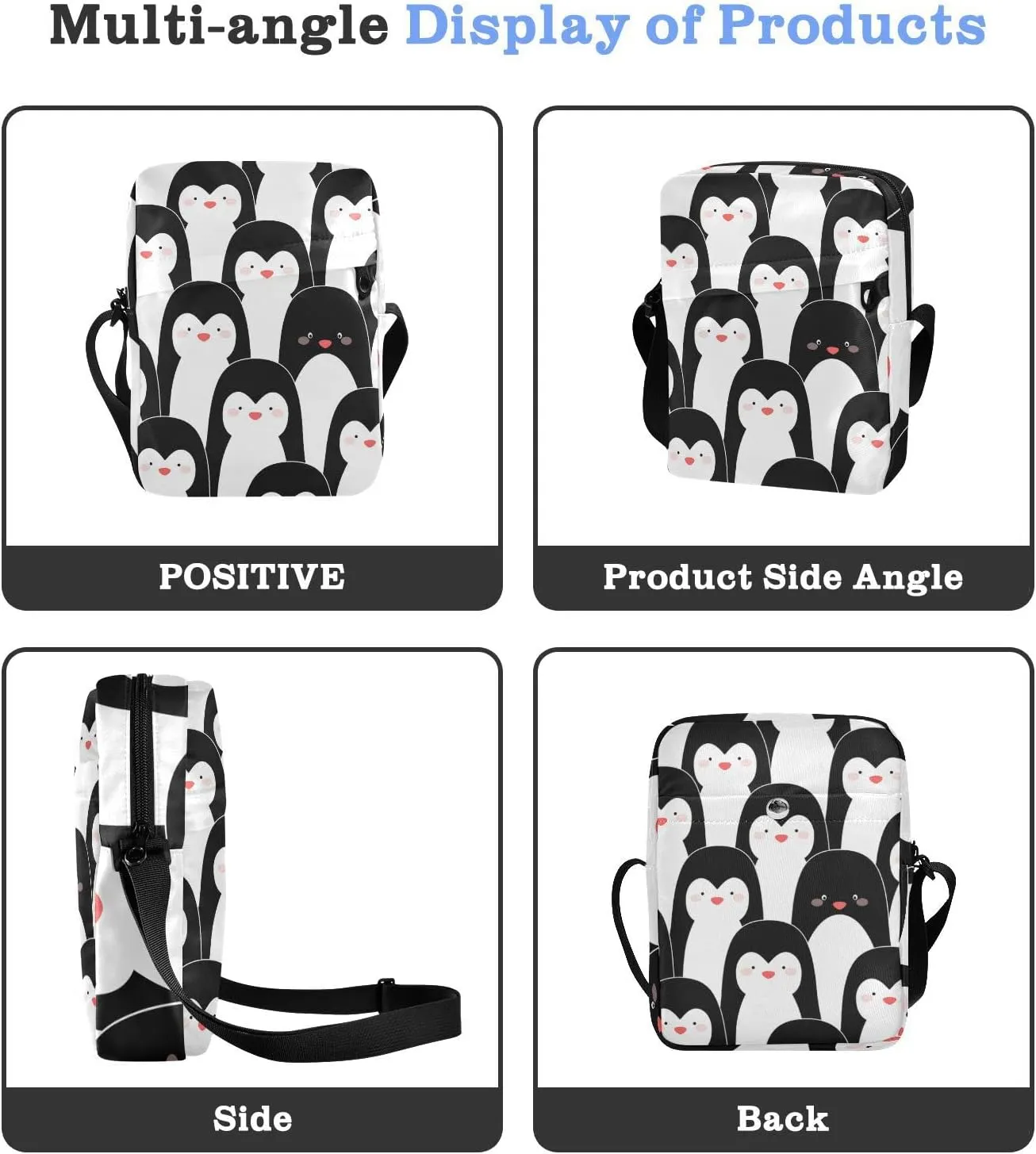 Oyihfvs Messenger Bag, Men's Crossbody Bag, Women's Crossbody Bag with Adjustable Strap