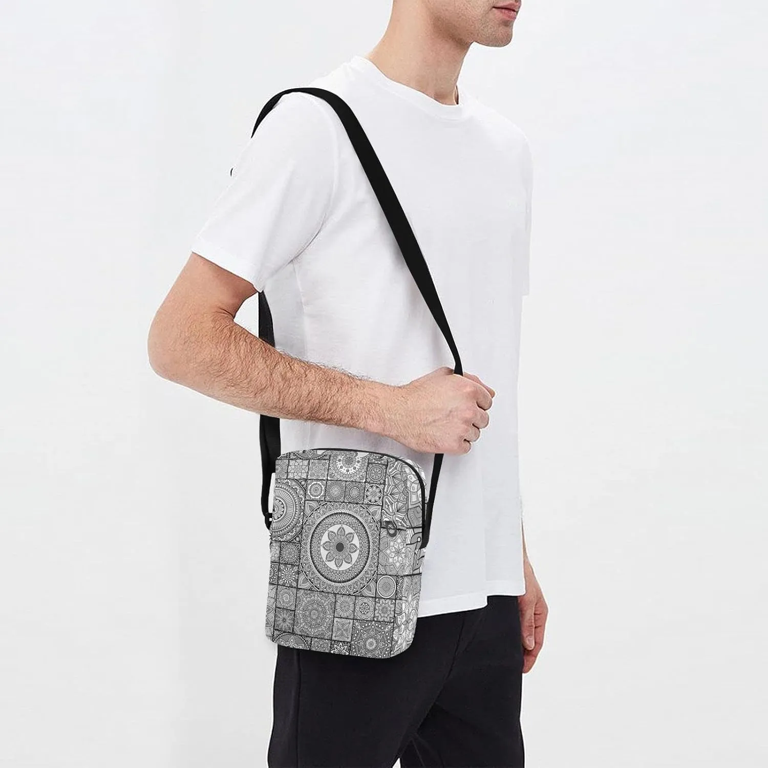 Oyihfvs Messenger Bag, Men's Crossbody Bag, Women's Crossbody Bag with Adjustable Strap