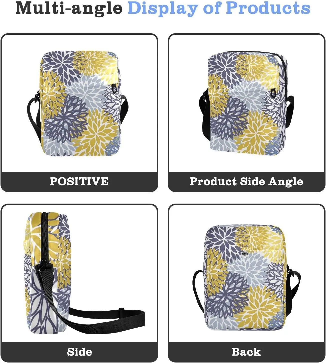 Oyihfvs Messenger Bag, Men's Crossbody Bag, Women's Crossbody Bag with Adjustable Strap