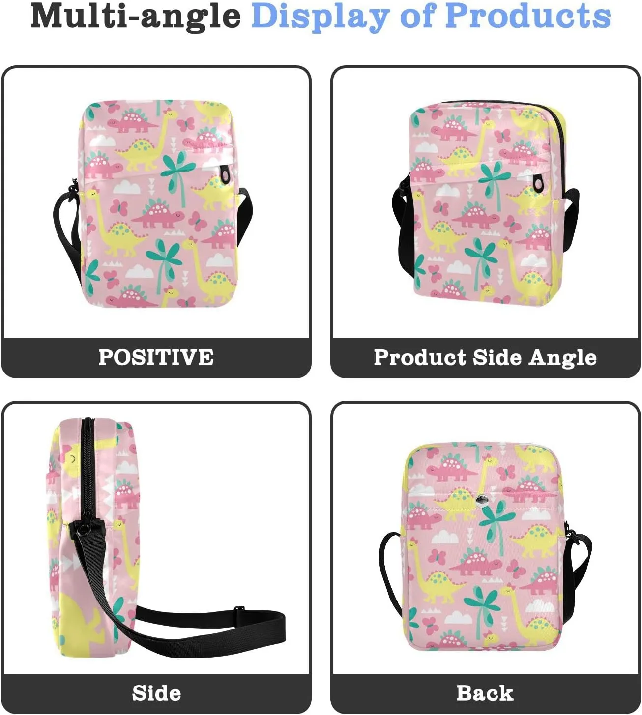 Oyihfvs Messenger Bag, Men's Crossbody Bag, Women's Crossbody Bag with Adjustable Strap