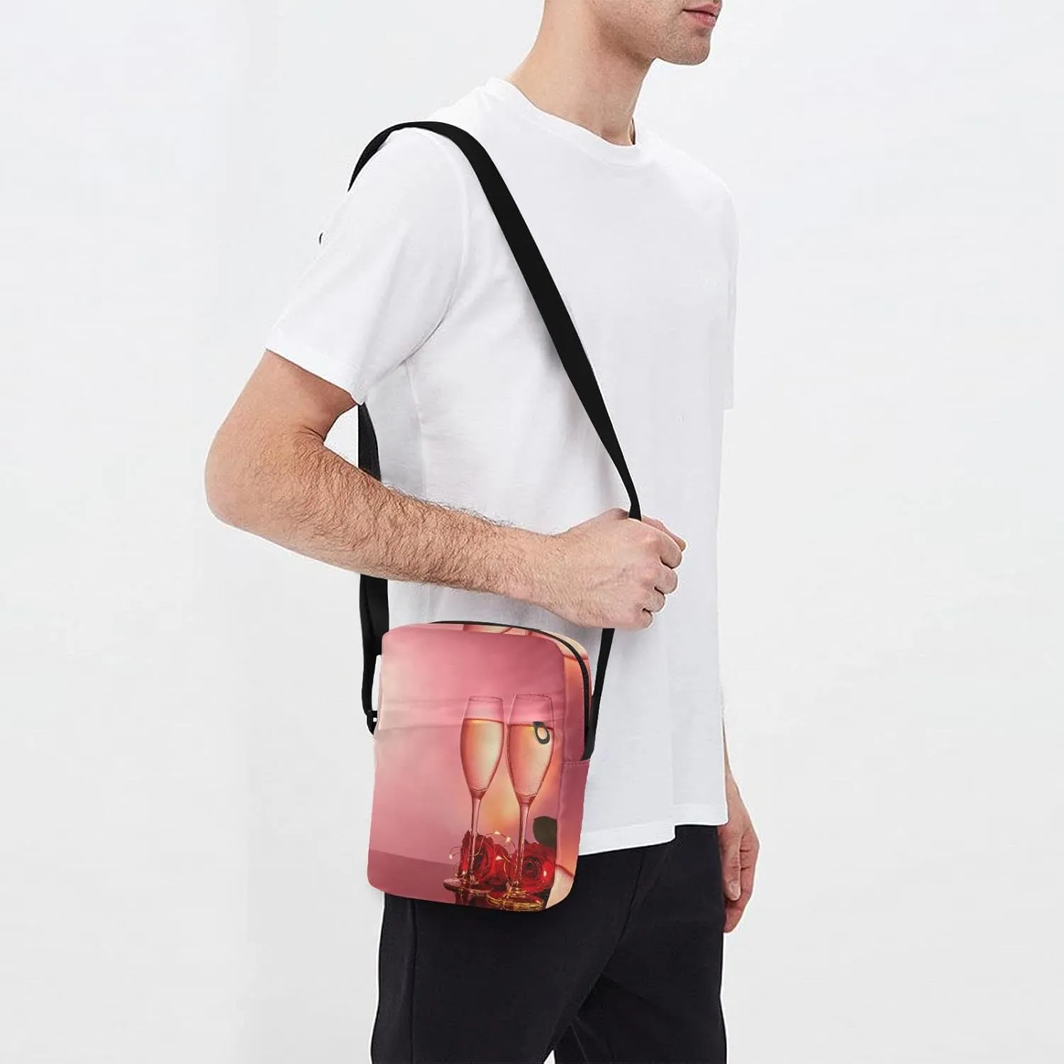 Oyihfvs Messenger Bag, Men's Crossbody Bag, Women's Crossbody Bag with Adjustable Strap
