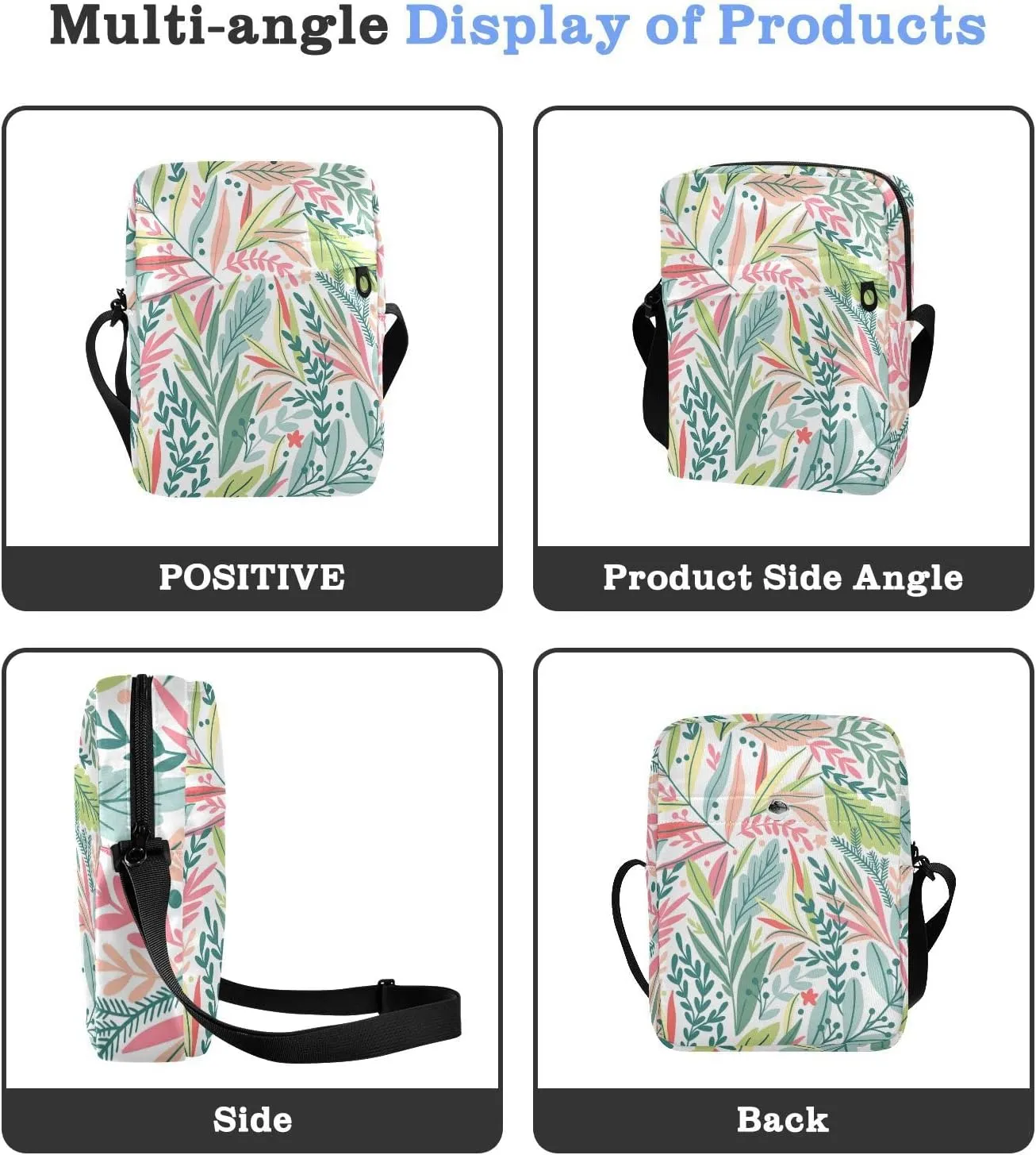 Oyihfvs Messenger Bag, Men's Crossbody Bag, Women's Crossbody Bag with Adjustable Strap